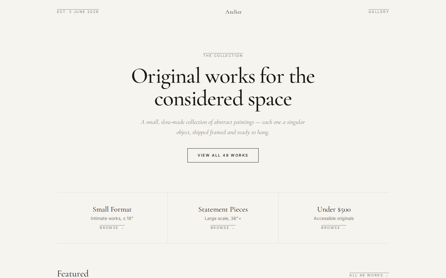 Desktop screenshot of the astro-art-store website